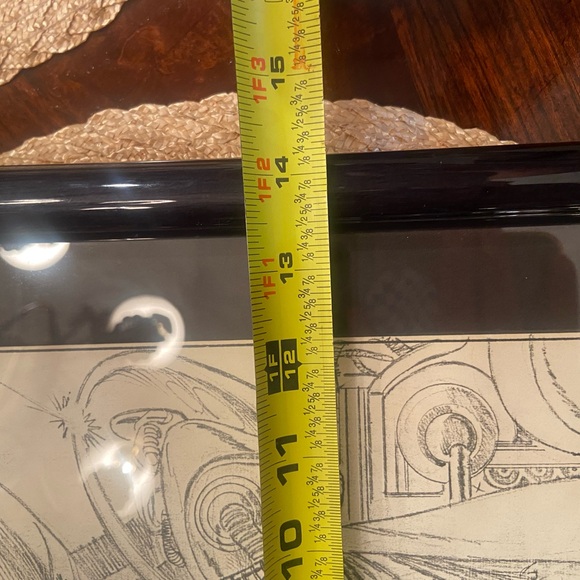 Dave Cockrum’s Iron Maiden from revival of THUNDER Agents Framed Black and White - Picture 13 of 17